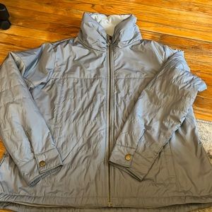 Columbia coat 1x gray/blue